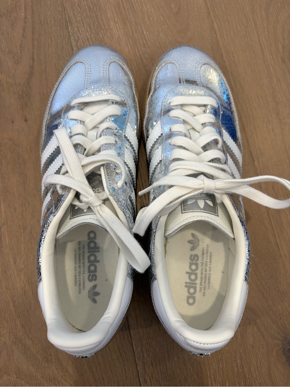 Adidas Women's Silver Samba Sneakers